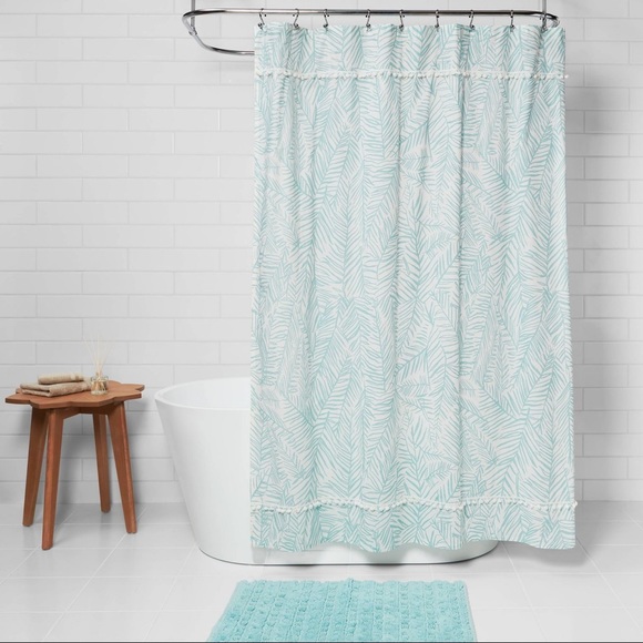 Opalhouse Other - OpalHouse Caribbean Leaf Shower Curtain Aqua